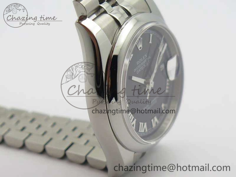 DateJust 36mm SS 116200 ARF 1:1 Best Edition Black Roman Dial On 904L SS Jubilee Bracelet SA3135