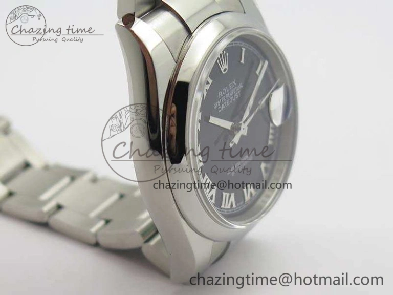 DateJust 36mm SS 116200 ARF 1:1 Best Edition Black Roman Dial On 904L SS Oyster Bracelet SA3135