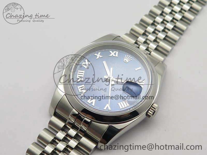 DateJust 36mm SS 116200 ARF 1:1 Best Edition Blue Roman Dial On 904L SS Jubilee Bracelet SA3135