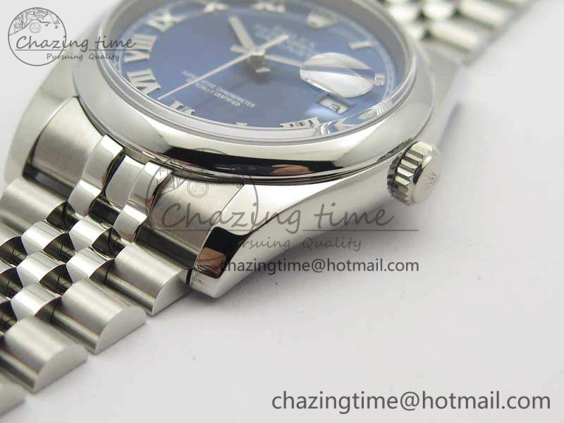 DateJust 36mm SS 116200 ARF 1:1 Best Edition Blue Roman Dial On 904L SS Jubilee Bracelet SA3135