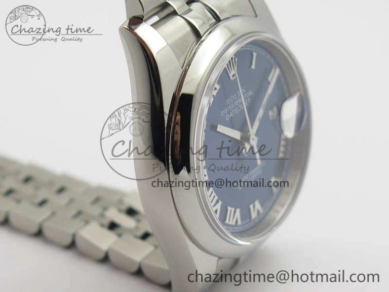 DateJust 36mm SS 116200 ARF 1:1 Best Edition Blue Roman Dial On 904L SS Jubilee Bracelet SA3135