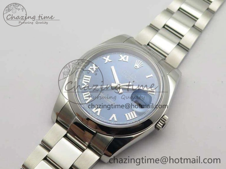 DateJust 36mm SS 116200 ARF 1:1 Best Edition Blue Roman Dial On 904L SS Oyster Bracelet SA3135