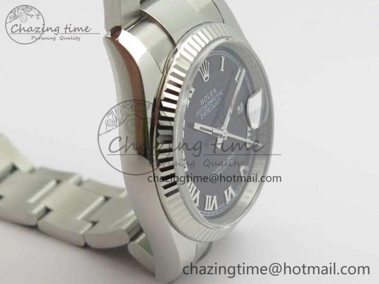 DateJust 36mm SS 116234 ARF 1:1 Best Edition Black Roman Dial On 904L SS Oyster Bracelet SA3135