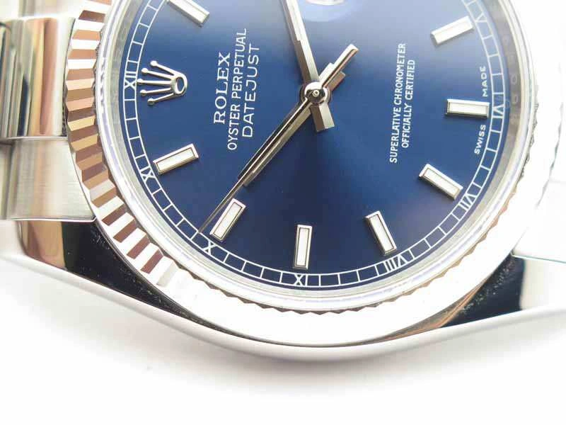 DateJust 36mm SS 116234 ARF 1:1 Best Edition Blue Dial Stick Markers On 904L SS Oyster Bracelet SA3135