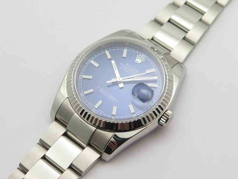 DateJust 36mm SS 116234 ARF 1:1 Best Edition Blue Dial Stick Markers On 904L SS Oyster Bracelet SA3135