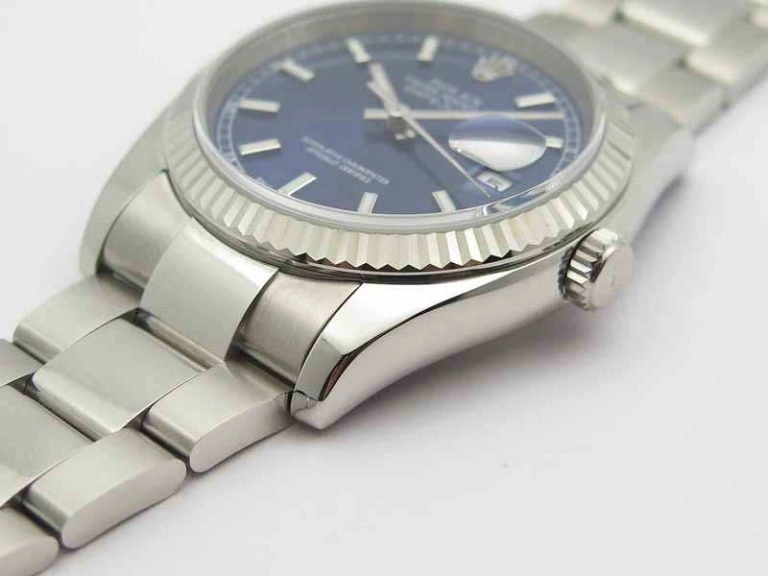 DateJust 36mm SS 116234 ARF 1:1 Best Edition Blue Dial Stick Markers On 904L SS Oyster Bracelet SA3135