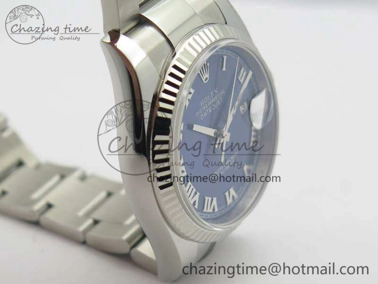 DateJust 36mm SS 116234 ARF 1:1 Best Edition Blue Roman Dial Fluted On 904L SS Oyster Bracelet SA3135