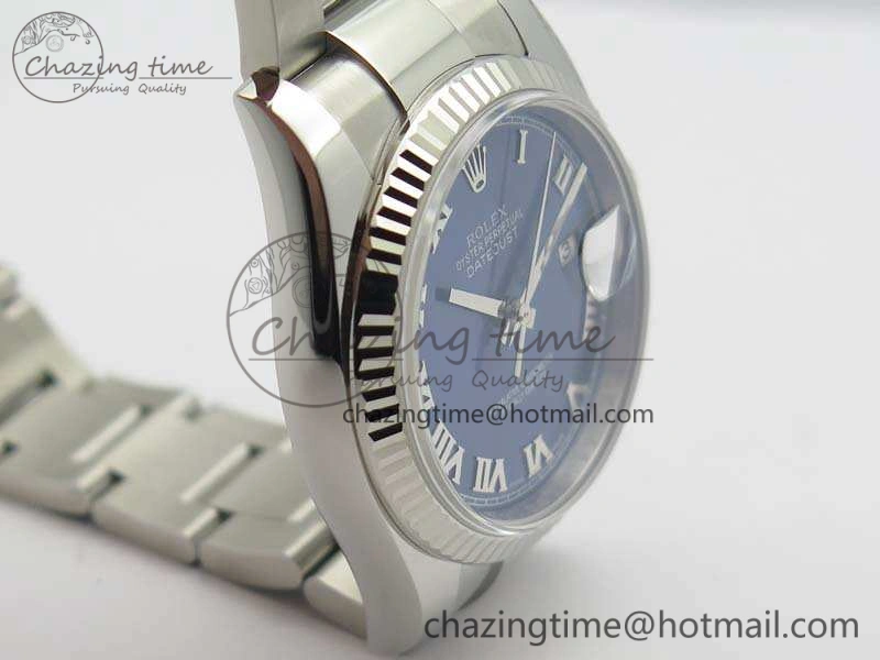 DateJust 36mm SS 116234 ARF 1:1 Best Edition Blue Roman Dial Fluted On 904L SS Oyster Bracelet SA3135