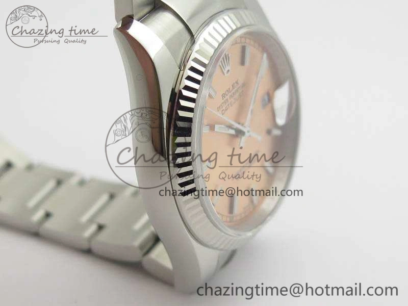 DateJust 36mm SS 116234 ARF 1:1 Best Edition Pink Dial Stick Markers On 904L SS Oyster Bracelet SA3135
