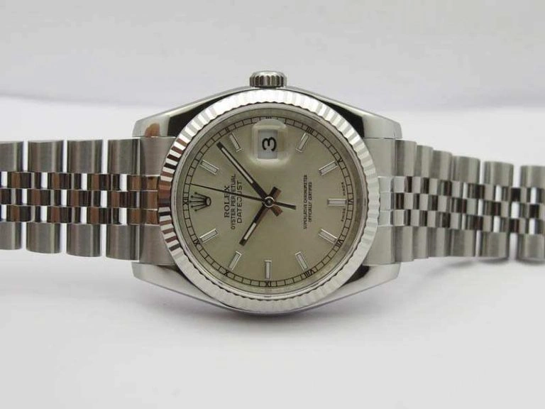 DateJust 36mm SS 116234 ARF 1:1 Best Edition Silver Dial On 904L SS Jubilee Bracelet SA3135