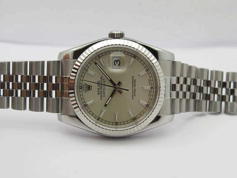 DateJust 36mm SS 116234 ARF 1:1 Best Edition Silver Dial On 904L SS Jubilee Bracelet SA3135