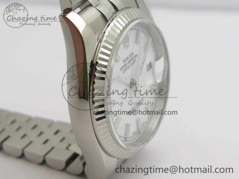 DateJust 36mm SS 116234 ARF 1:1 Best Edition White Dial Stick Markers On 904L SS Jubilee Bracelet SA3135