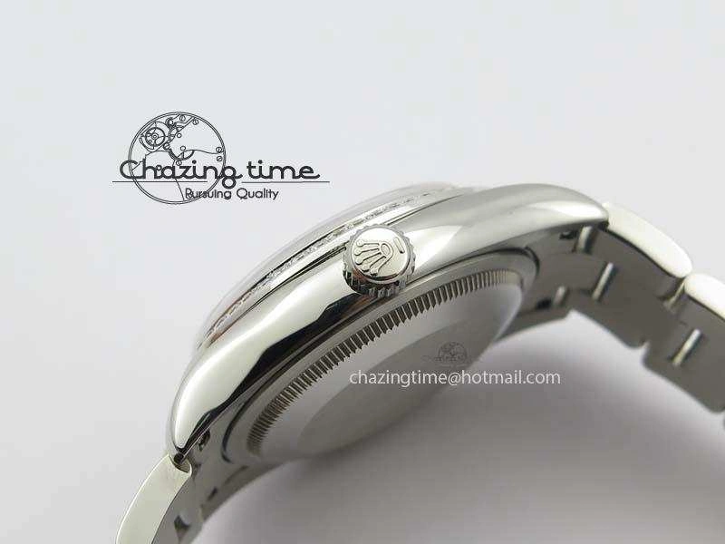 DateJust 36mm SS BP-Maker Best Edition Diamond Bezel White MOP Dial On SS Bracelet A2824 V2
