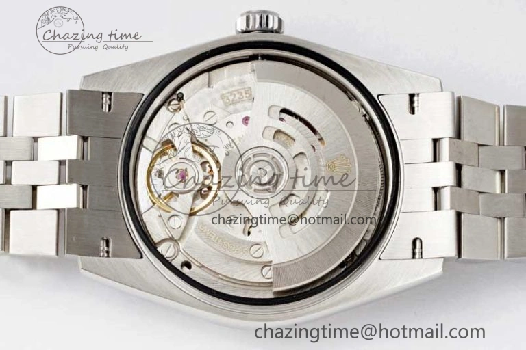 DateJust 36mm SS DIWF 1:1 Best Edition 904L Steel Gray Dial Green Markers on Jubilee Bracelet SA3235