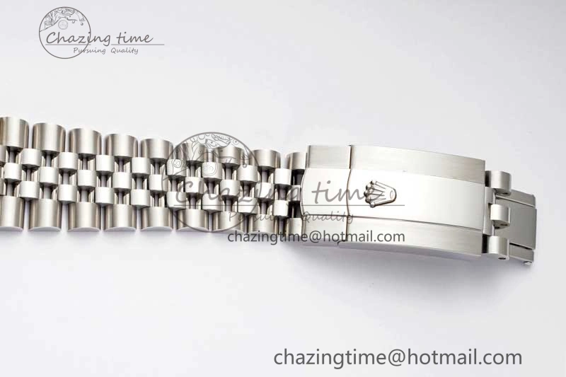 DateJust 36mm SS DIWF 1:1 Best Edition 904L Steel Gray Dial Green Markers on Jubilee Bracelet SA3235