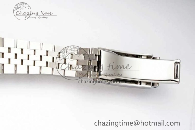 DateJust 36mm SS DIWF 1:1 Best Edition 904L Steel Gray Dial Green Markers on Jubilee Bracelet SA3235