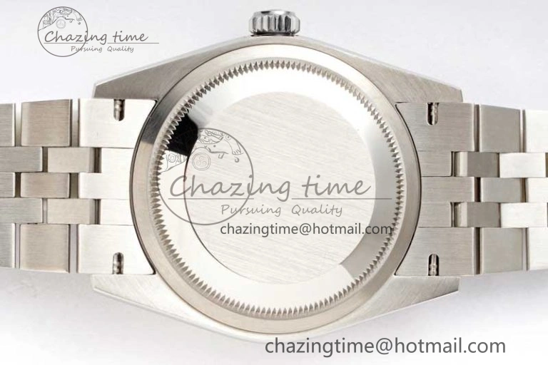 DateJust 36mm SS DIWF 1:1 Best Edition 904L Steel Gray Dial Green Markers on Jubilee Bracelet SA3235