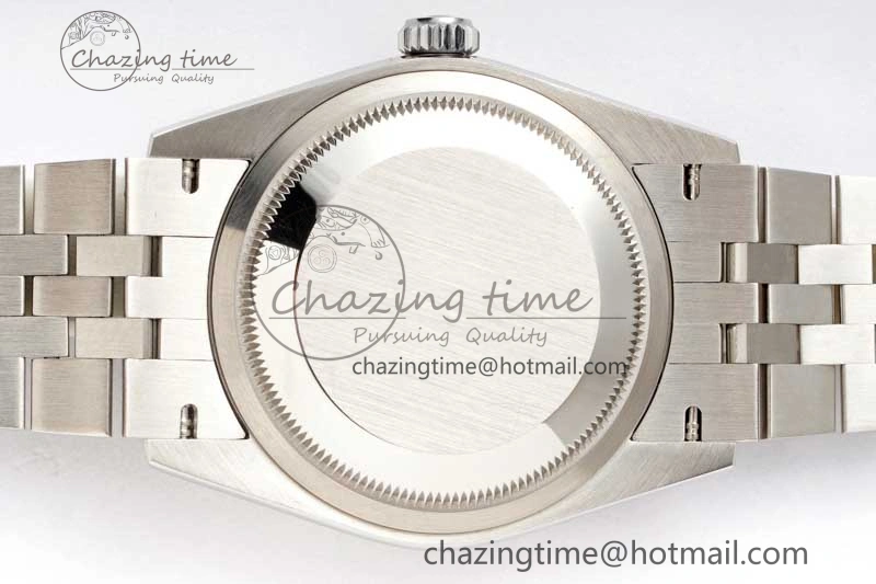 DateJust 36mm SS DIWF 1:1 Best Edition 904L Steel Gray Dial Green Markers on Jubilee Bracelet SA3235
