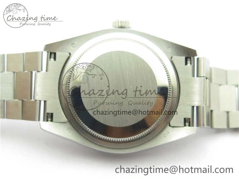 DateJust 36mm SS EDF Best Edition Green Malachite Dial Crystal Markers on SS President Bracelet A2824