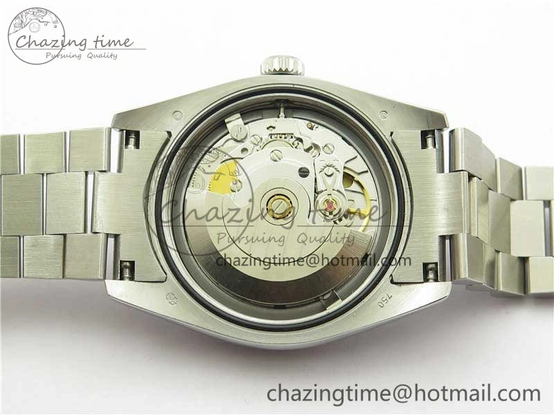 DateJust 36mm SS EDF Best Edition Green Malachite Dial Crystal Markers on SS President Bracelet A2824