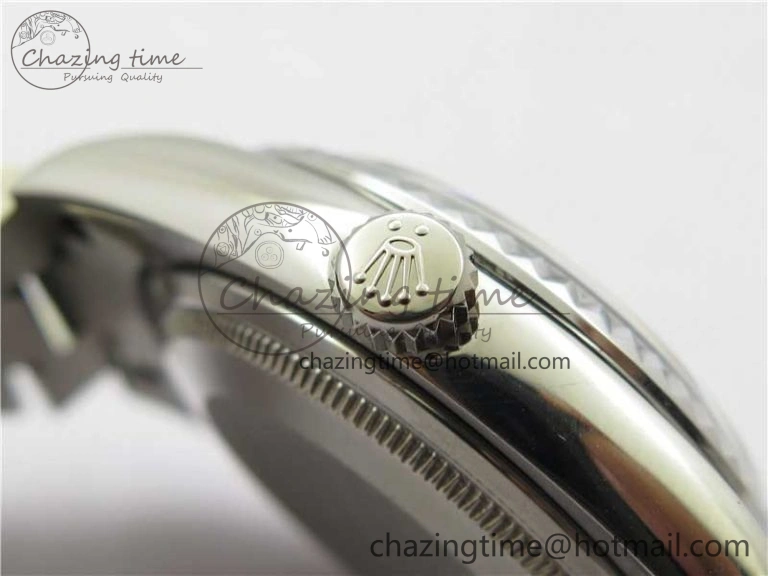DateJust 36mm SS EDF Best Edition Green Malachite Dial on SS President Bracelet A2824