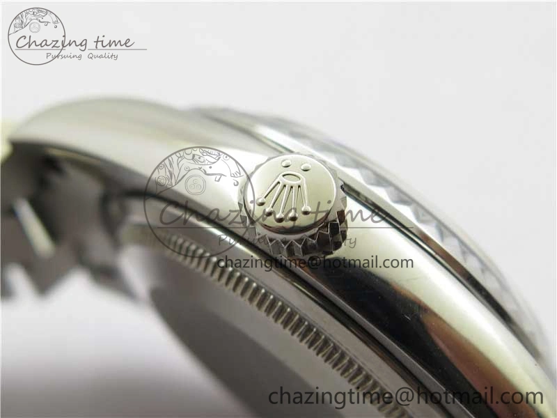 DateJust 36mm SS EDF Best Edition Green Malachite Dial on SS President Bracelet A2824