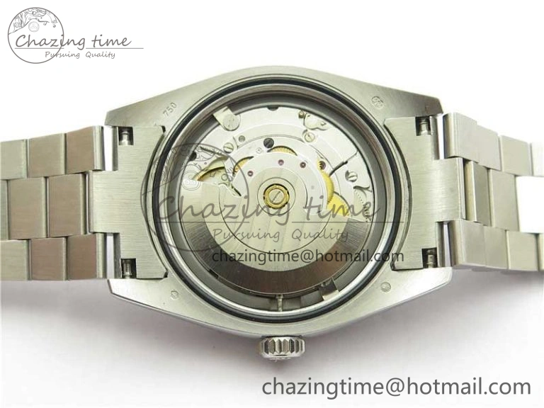 DateJust 36mm SS EDF Best Edition Green Malachite Dial on SS President Bracelet A2824