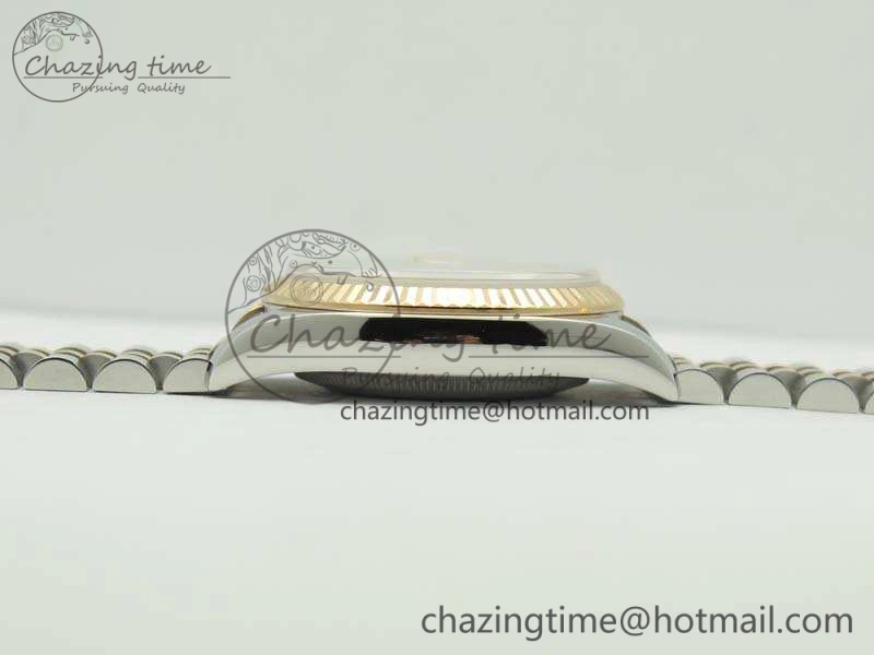 DateJust 36mm SS RG 116231 ARF 1:1 Best Edition Rose Gold Dial Fluted Bezel On SS RG Jubilee Bracelet SA3135