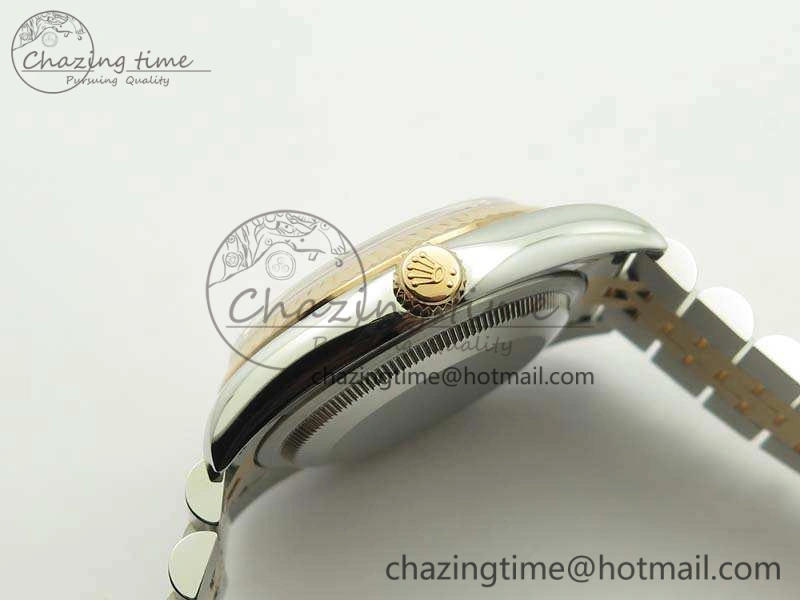 DateJust 36mm SS RG 116231 ARF 1:1 Best Edition Rose Gold Dial Fluted Bezel On SS RG Jubilee Bracelet SA3135