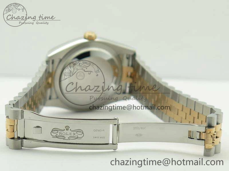 DateJust 36mm SS RG 116231 ARF 1:1 Best Edition Rose Gold Dial Fluted Bezel On SS RG Jubilee Bracelet SA3135