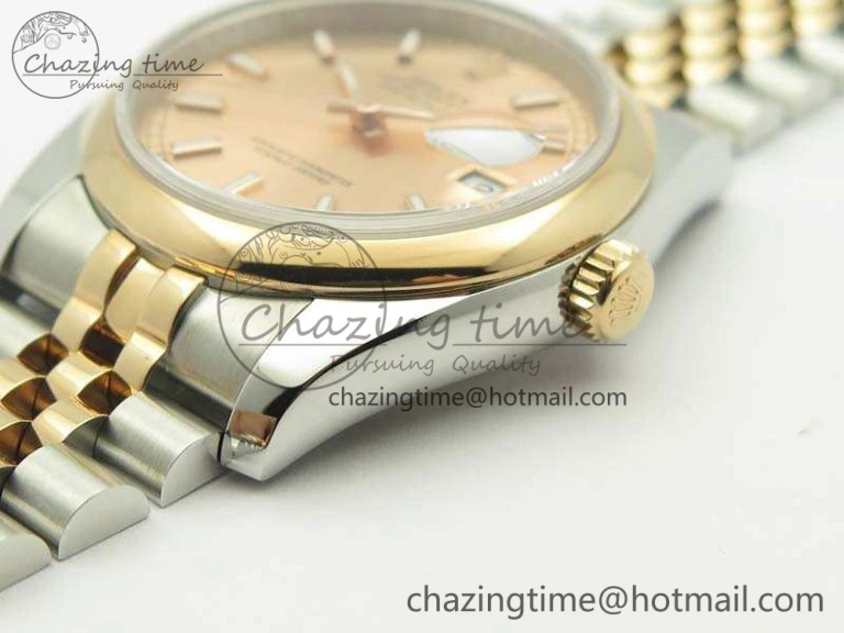 DateJust 36mm SS RG 116231 ARF 1:1 Best Edition Rose Gold Dial On SS RG Jubilee Bracelet SA3135