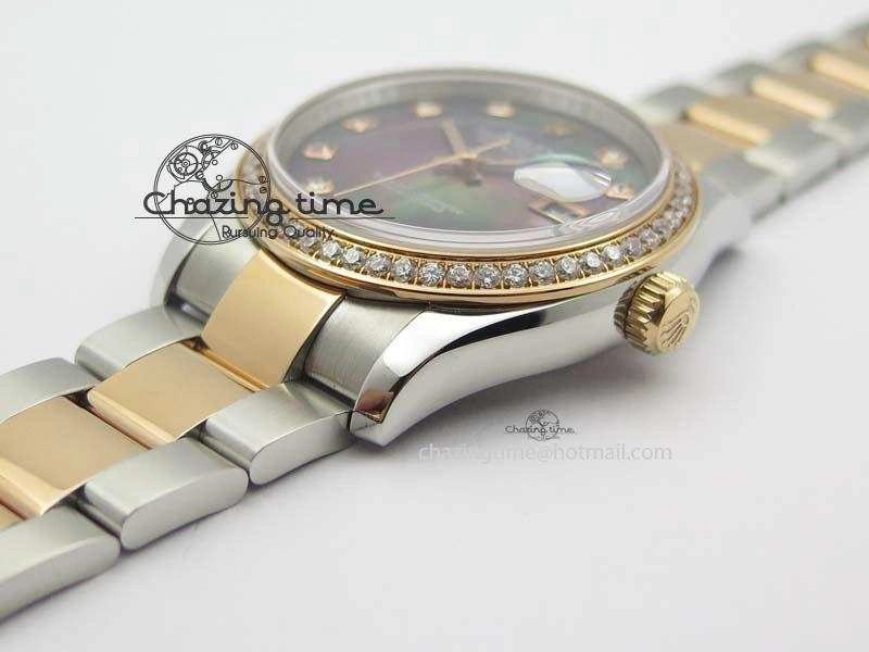 DateJust 36mm SS RG BP-Maker Best Edition MOP Diamond Markers Dial On SS RG Bracelet A2824 V2