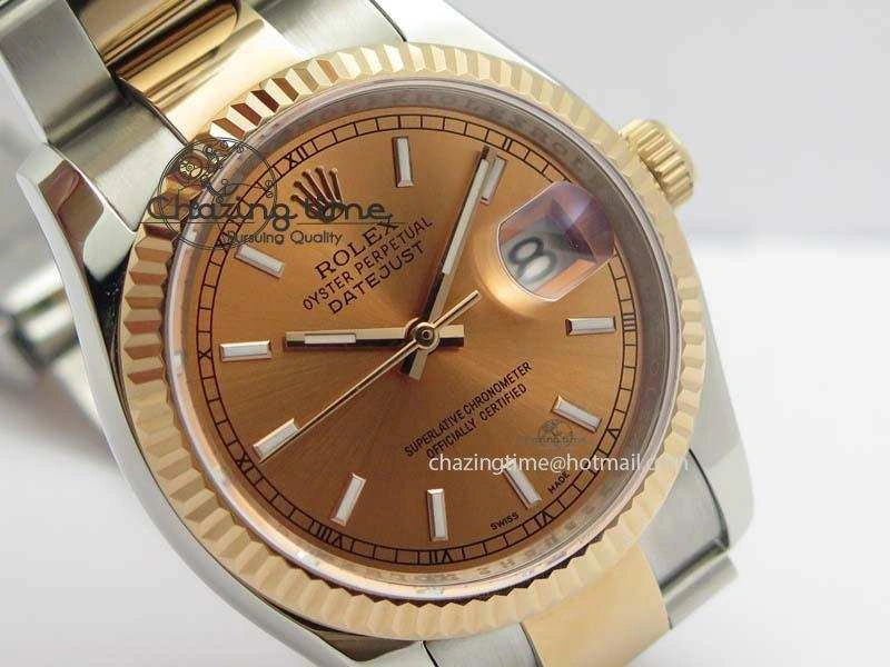 DateJust 36mm SS RG BP-Maker Best Edition Rose Gold Dial On SS RG Bracelet A2824 V2