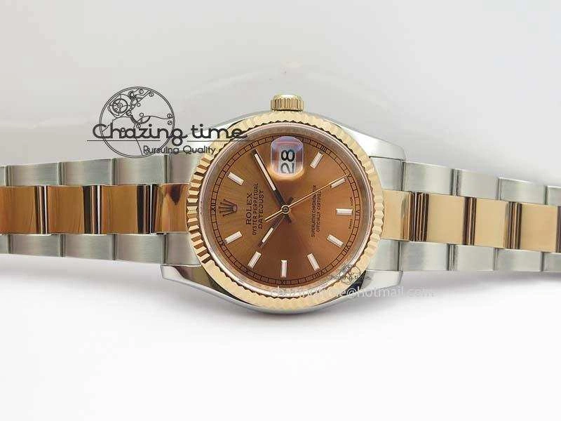 DateJust 36mm SS RG BP-Maker Best Edition Rose Gold Dial On SS RG Bracelet A2824 V2