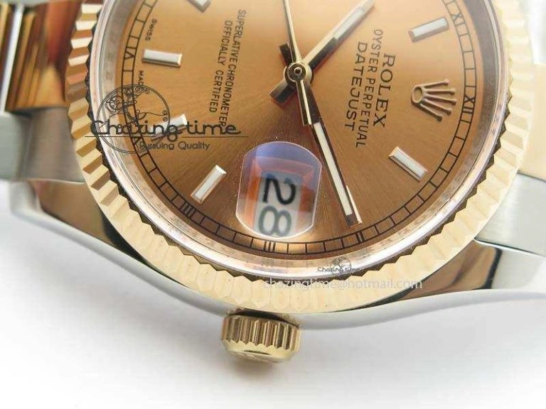 DateJust 36mm SS RG BP-Maker Best Edition Rose Gold Dial On SS RG Bracelet A2824 V2
