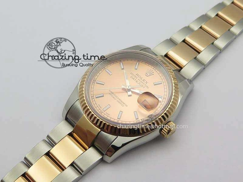 DateJust 36mm SS RG BP-Maker Best Edition Rose Gold Dial On SS RG Bracelet A2824 V2