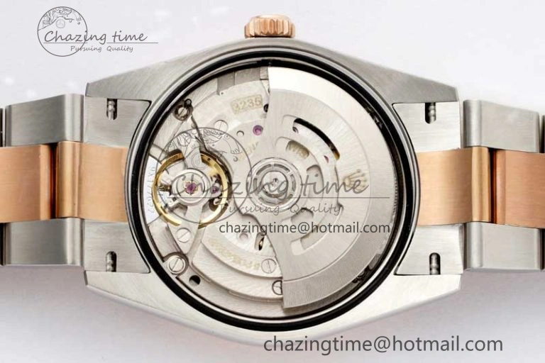 DateJust 36mm SS RG DIWF 1:1 Best Edition 904L Steel White Stick Dial on Jubilee Oyster SA3235