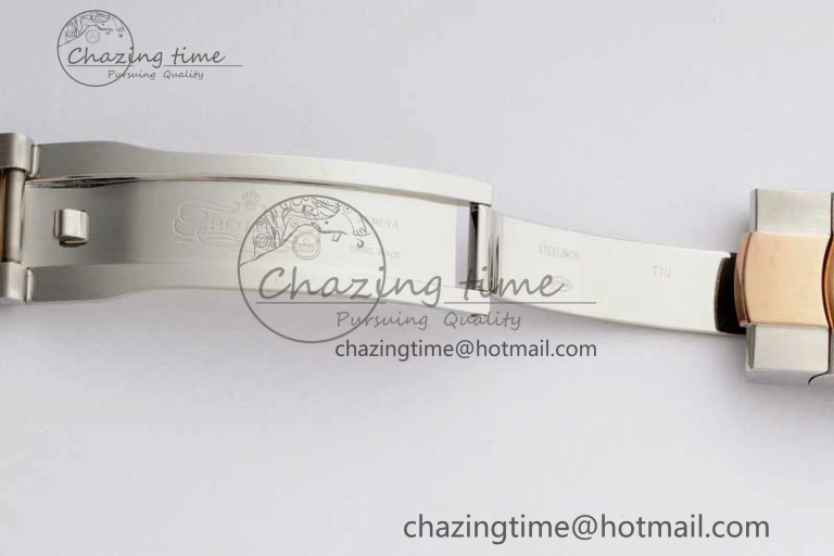 DateJust 36mm SS RG DIWF 1:1 Best Edition 904L Steel White Stick Dial on Jubilee Oyster SA3235