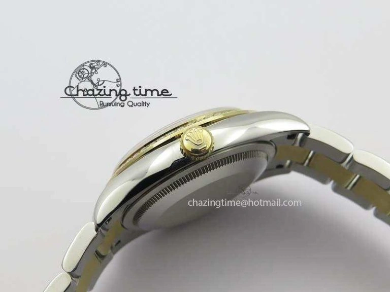 DateJust 36mm SS YG BP-Maker Best Edition Diamond Bezel White Dial On SS YG Bracelet A2824 V2