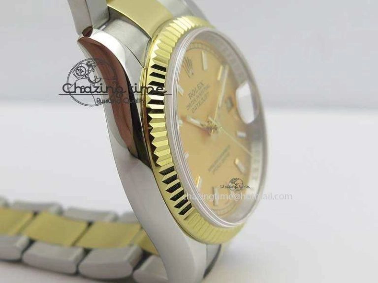 DateJust 36mm SS YG BP-Maker Best Edition Gold Dial On SS YG Bracelet A2824 V2
