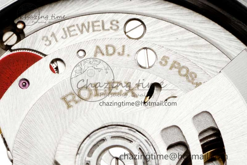 DateJust 36mm SS YG DIWF 1:1 Best Edition 904L Steel Gray Dial Green Markers on Jubilee Bracelet SA3235