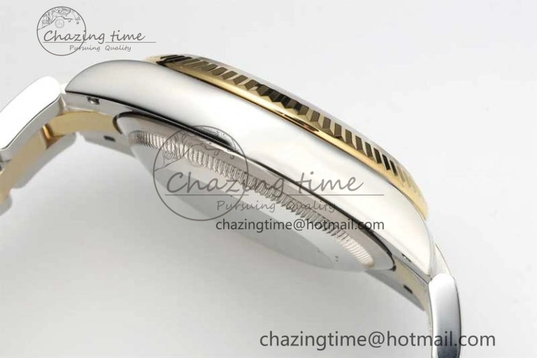 DateJust 36mm SS YG DIWF 1:1 Best Edition 904L Steel White MOP Diamonds Dial on Oyster Bracelet SA3235
