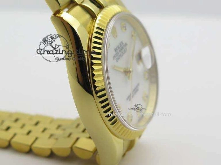 DateJust 36mm Wrapped YG BP-Maker Best Edition White MOP Dial On Wrapped YG Bracelet ETA2836