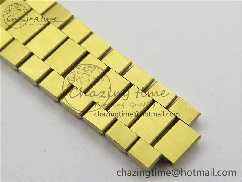 DateJust 36mm YG EDF Best Edition Green Malachite Dial on SS President Bracelet A2824