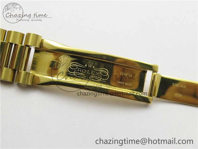 DateJust 36mm YG EDF Best Edition Green Malachite Dial on SS President Bracelet A2824