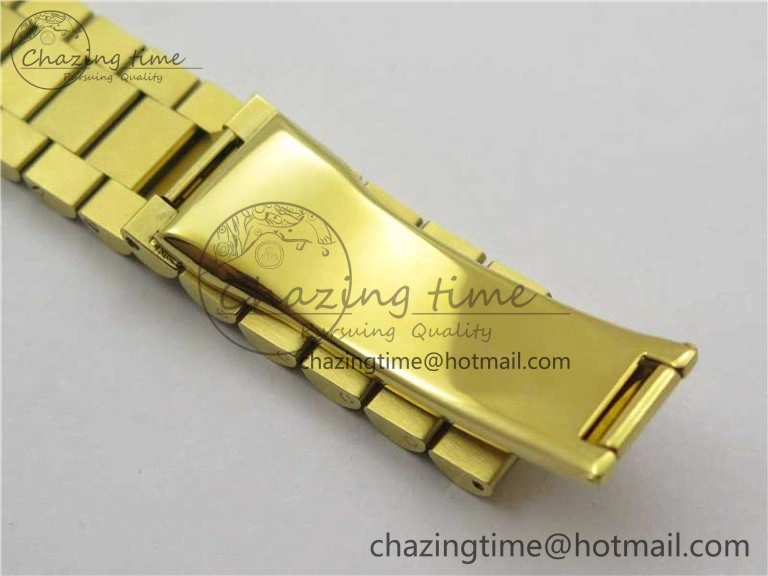 DateJust 36mm YG EDF Best Edition Green Malachite Dial on SS President Bracelet A2824