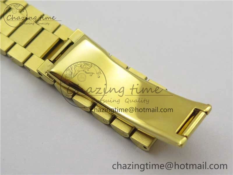 DateJust 36mm YG EDF Best Edition Green Malachite Dial on SS President Bracelet A2824