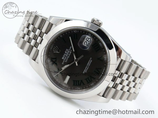 DateJust 41 126300 904L SS VSF 1:1 Best Edition Gray Dial Roman Markers on Jubilee Bracelet VS3235