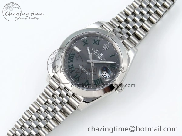 DateJust 41 126300 904L SS VSF 1:1 Best Edition Gray Dial Roman Markers on Jubilee Bracelet VS3235