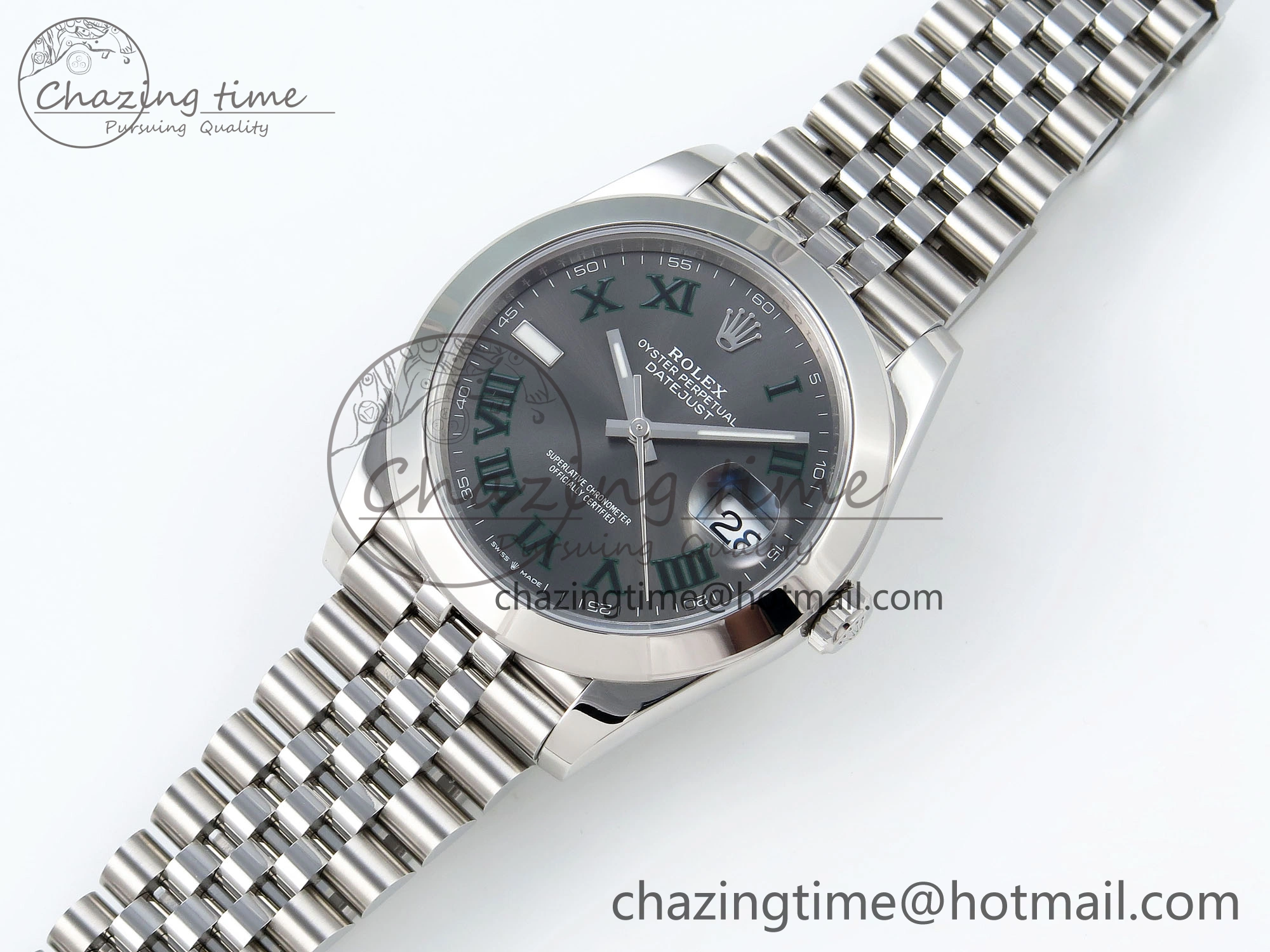 DateJust 41 126300 904L SS VSF 1:1 Best Edition Gray Dial Roman Markers on Jubilee Bracelet VS3235